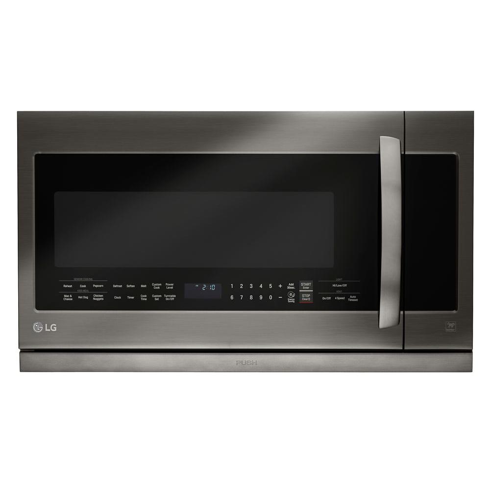 2.2 cu. ft. Over the Range Microwave in Black Stainless Steel with Sensor Cook and ExtendaVent
