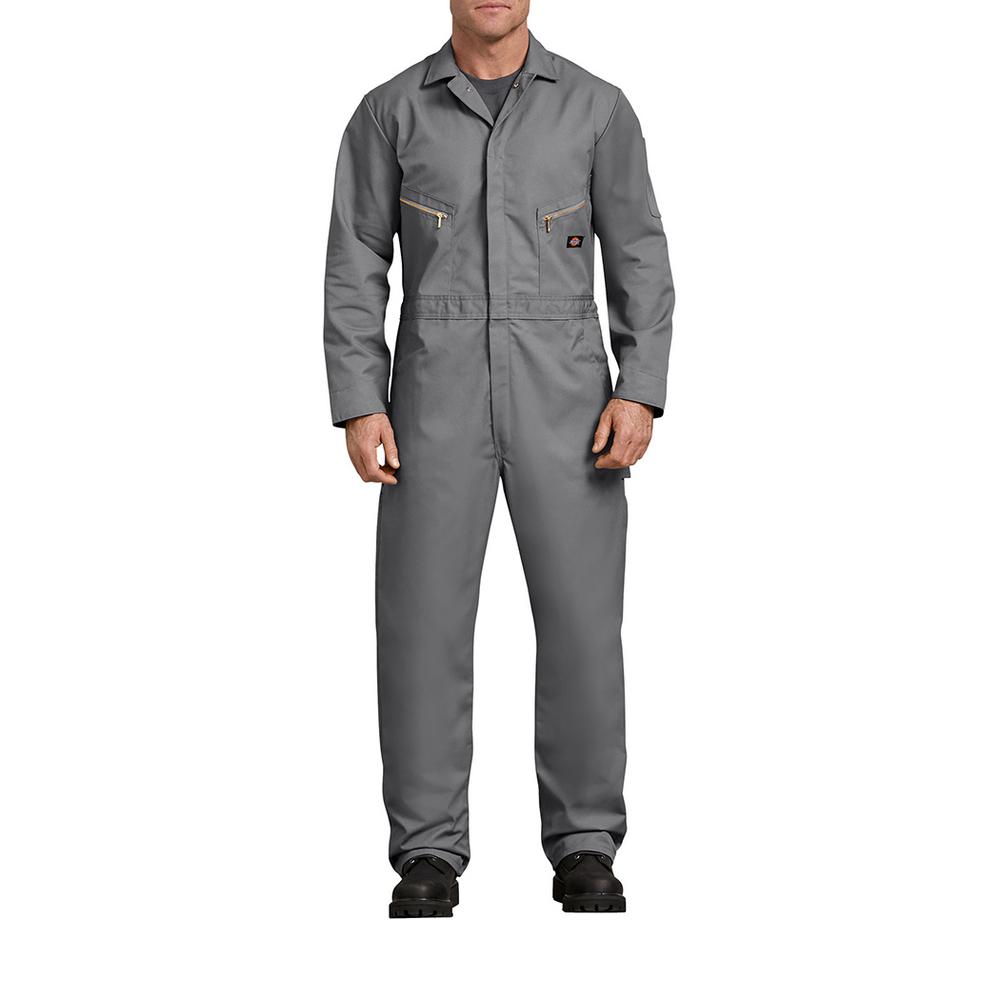 Dickies Men/'s Black Deluxe Blended Long Sleeve Coveralls 48799BK