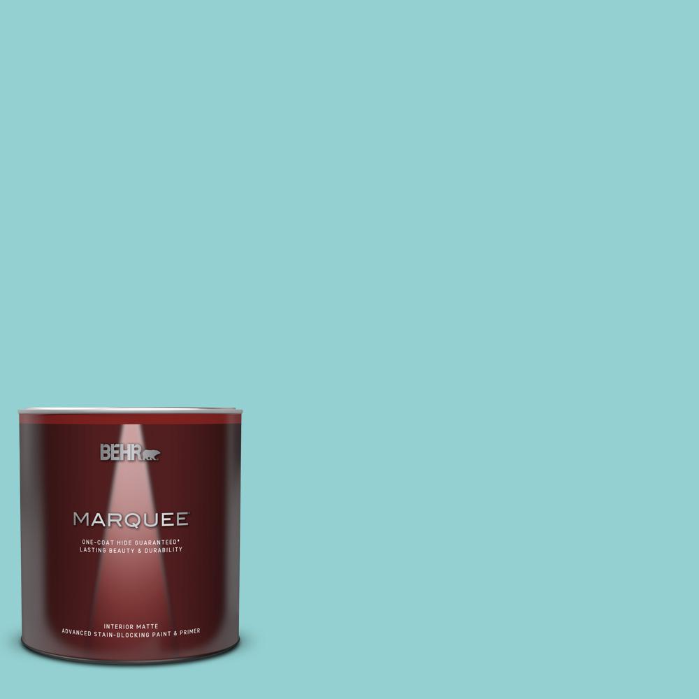 Behr Marquee 1 Qt M460 3 Surf One Coat Hide Matte Interior Behr Marquee 1 Qt M460 3 Surf One