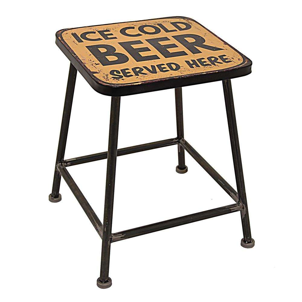 15 In X Multi Colored Metal Accent Table