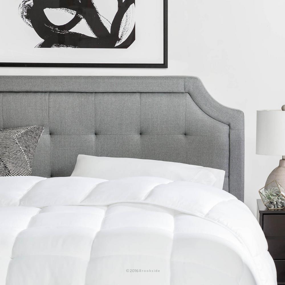 Brookside Upholstered Scoop Edge King Cal Headboard With This Review Is From Upholstered Scoop Edge Full Xl Headboard With Square Tufting In Stone