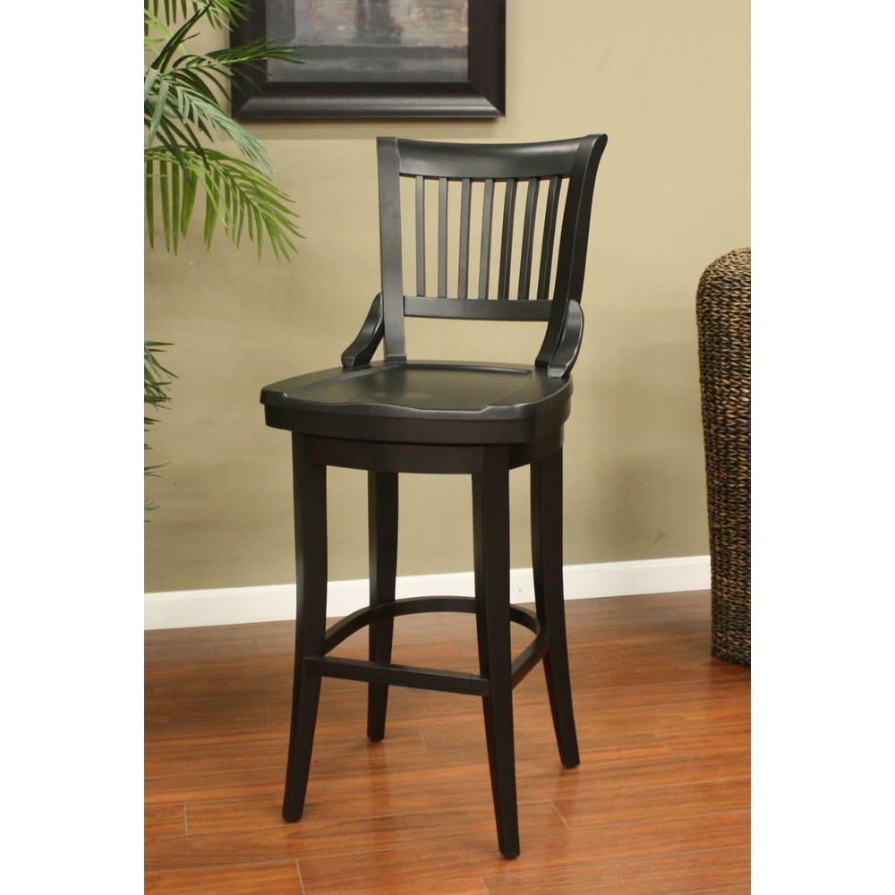 OSP Designs Bristow 26 in. Antique Black Bar Stool (Set of 2)BRW3026A2