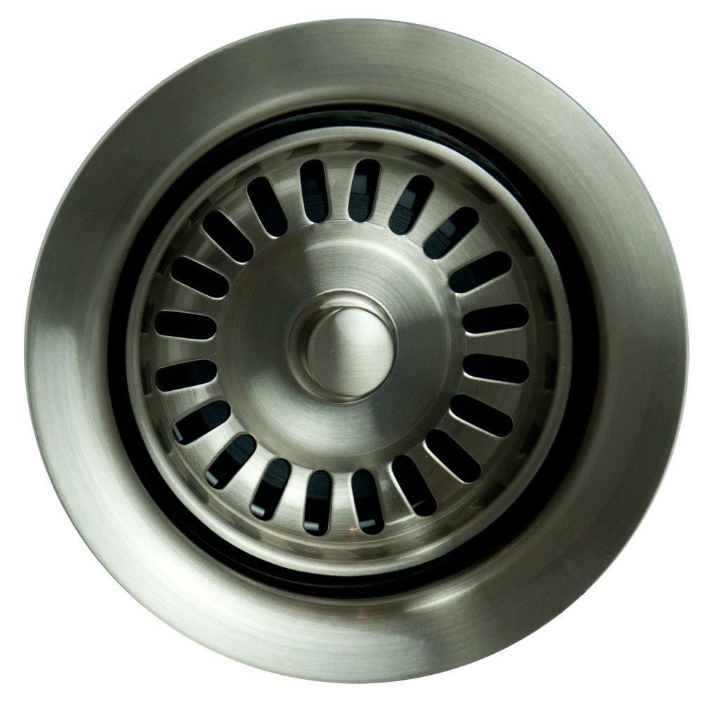 Garbage Disposal Stopper Strainer In Brushed Nickel