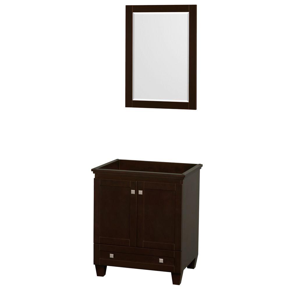 Wyndham Collection Centra 59 in. Vanity with Mirror in Gray Oak