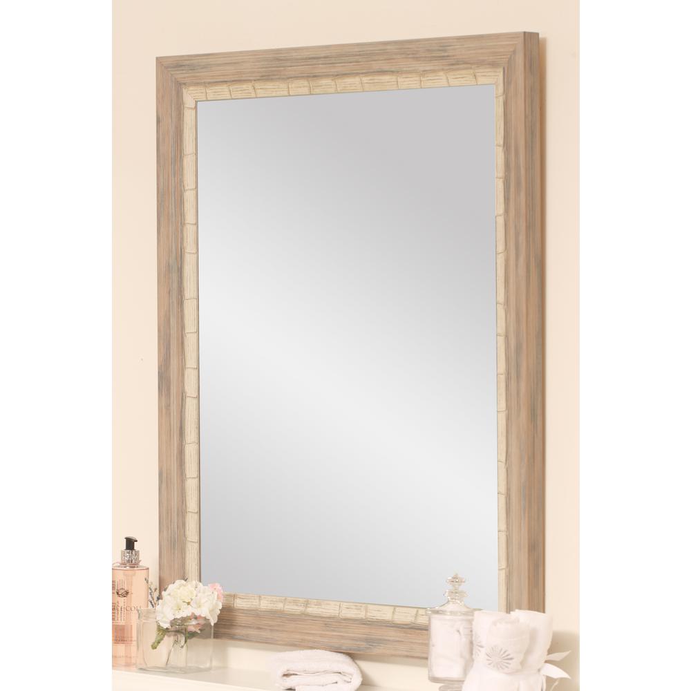 Brandtworks Weathered Cream Beach Framed Mirror Bm023l3 The Home Brandtworks Weathered Cream Beach