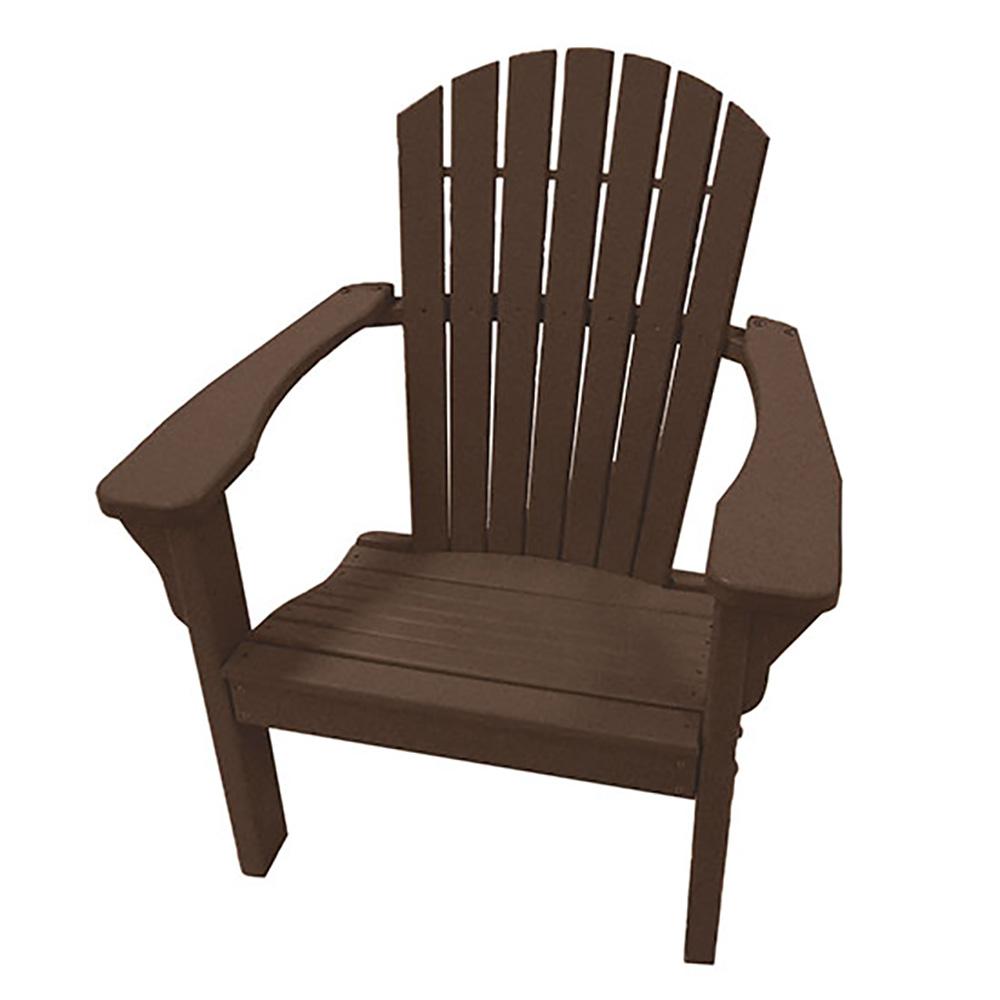 Perfect Choice Mocha Plastic Adirondack Chair By Ofc M The Home