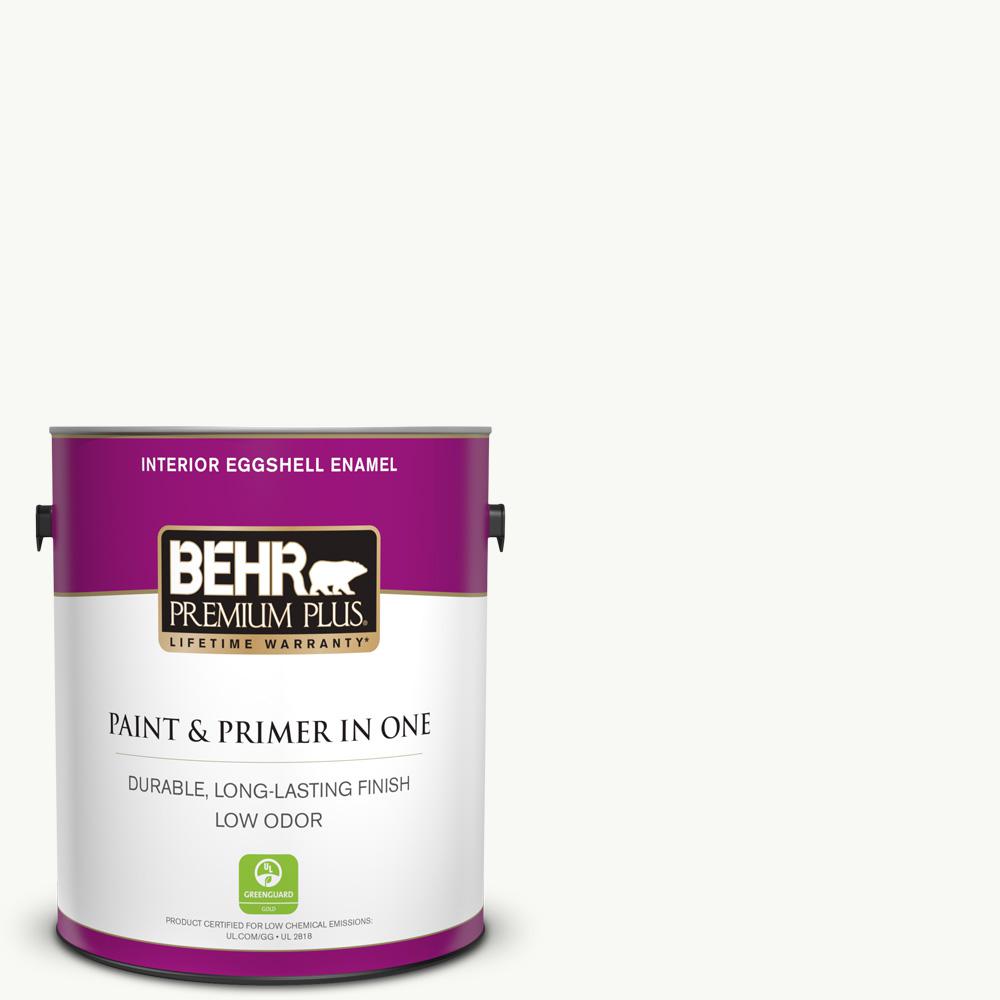 1 Gal Ultra Pure White Eggshell Enamel Low Odor Interior Paint And Primer In One Ultra Pure White Eggshell Enamel Low Odor Interior Paint And Primer In One