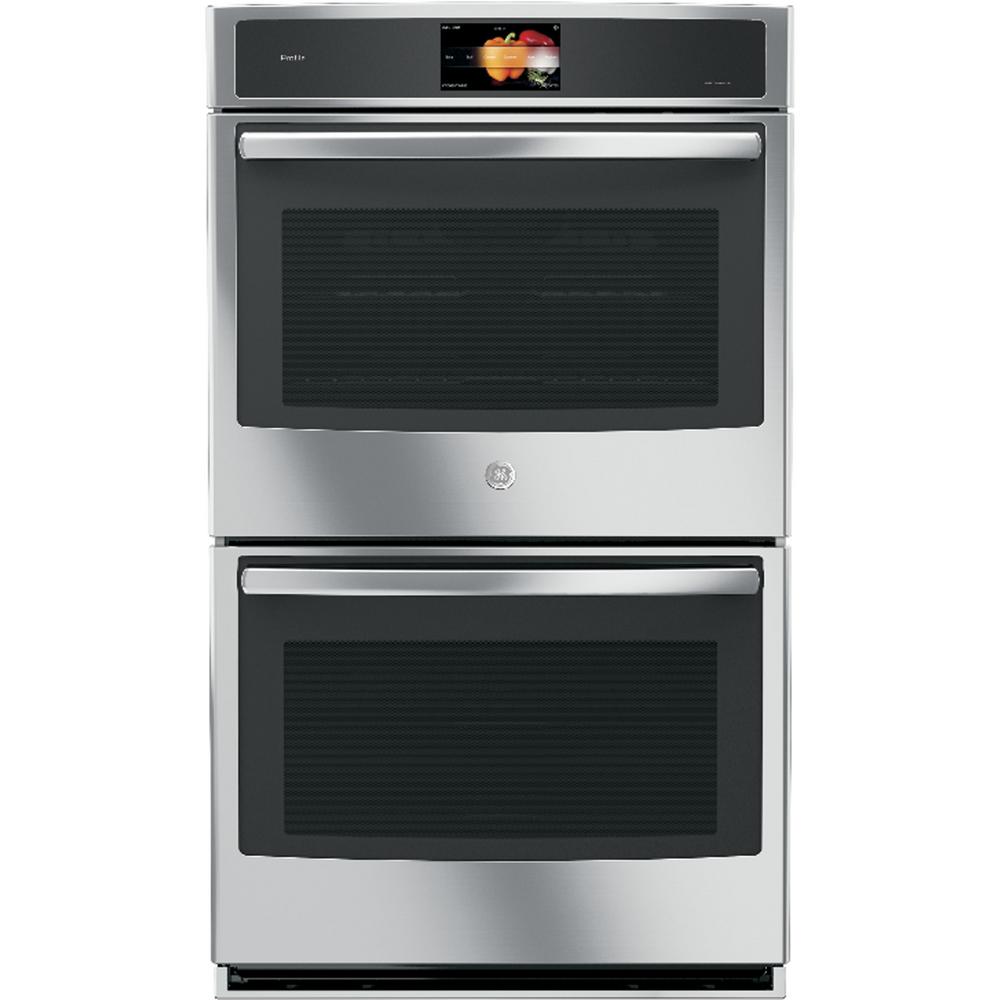 GE Profile 30 in. Double Electric Wall Oven with Convection (Upper Oven ...