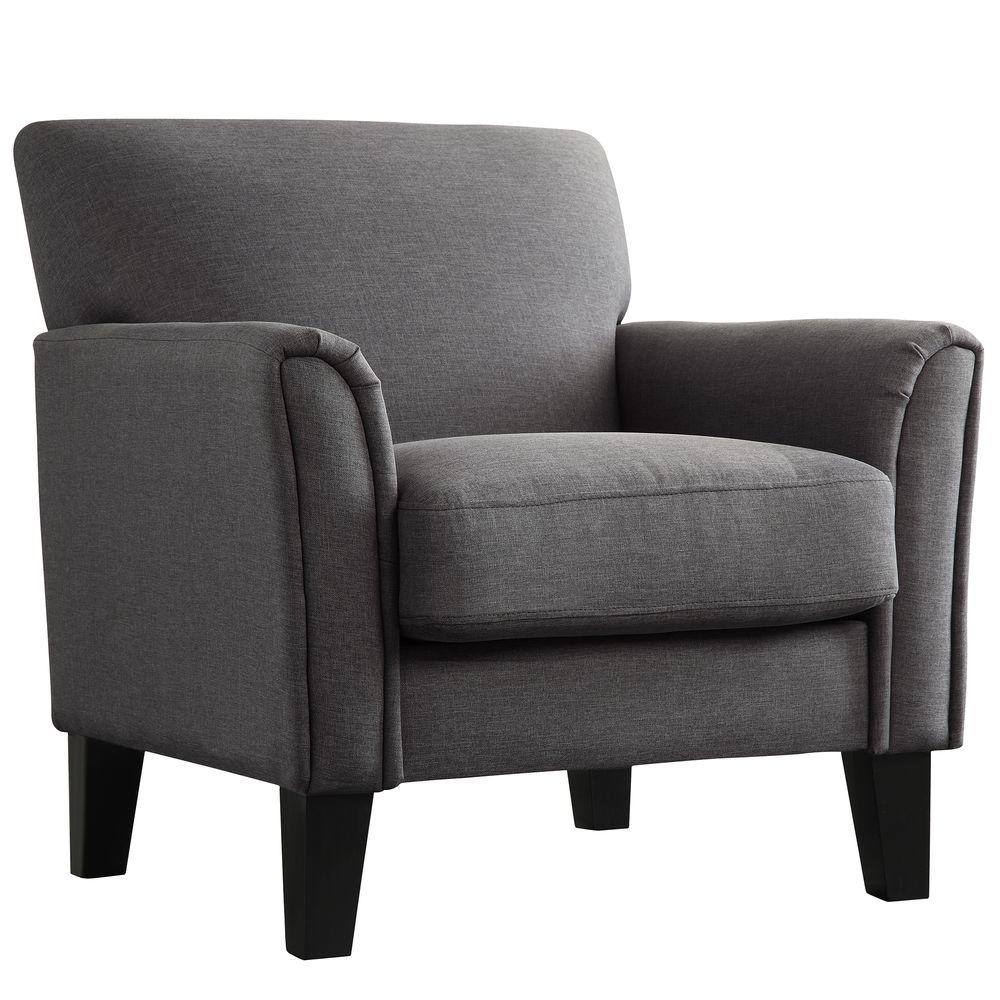 Comfortable Arm Chair, Charcoal HomeSullivan Durham Gray Seat