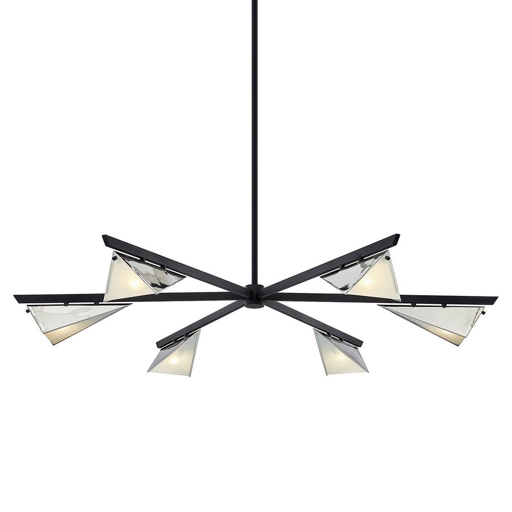 Troy Lighting Kite 6 Light Carbide Black And Polished Nickel