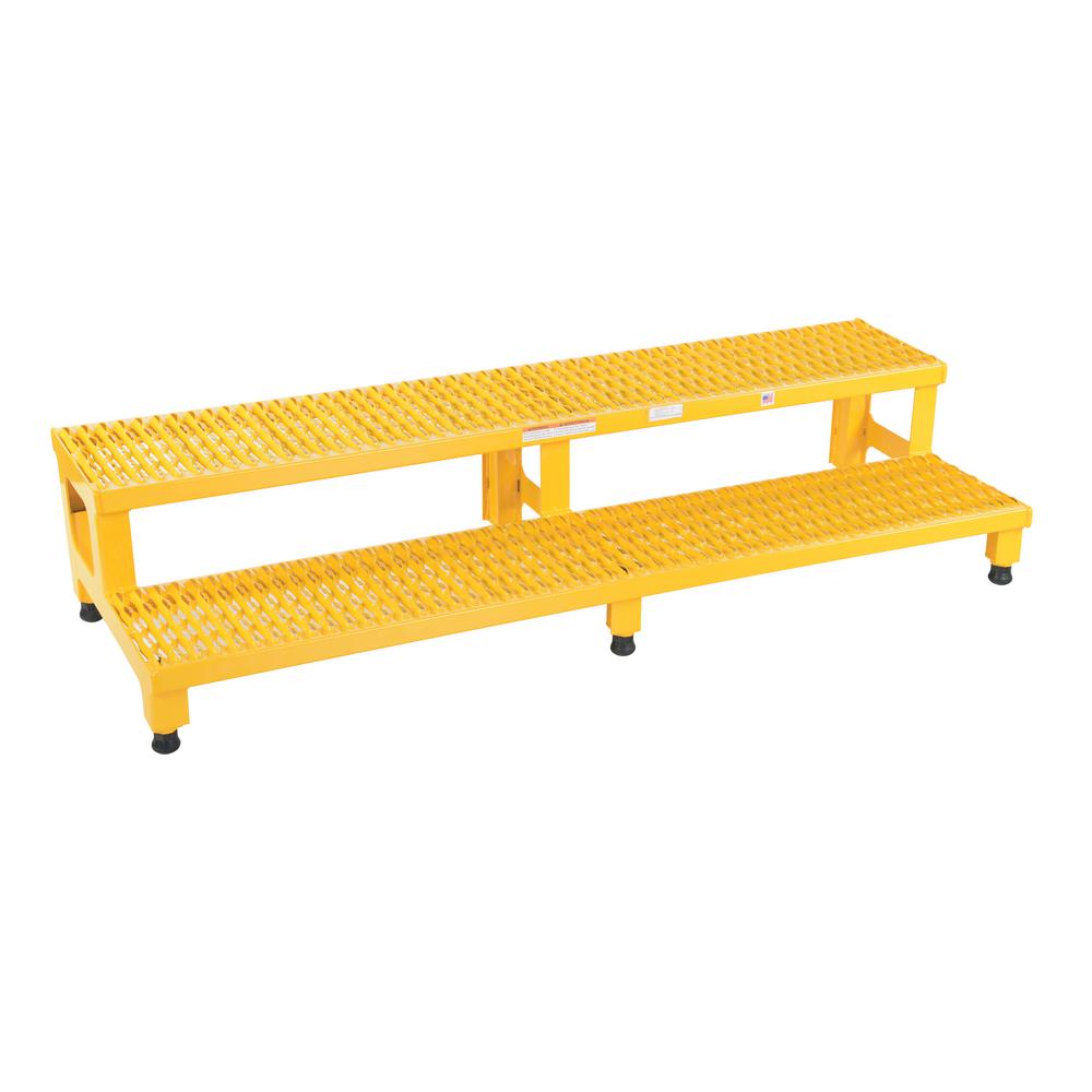 Vestil 60 inch x 23 inch 2-Step Adjustable Step Stand by Vestil