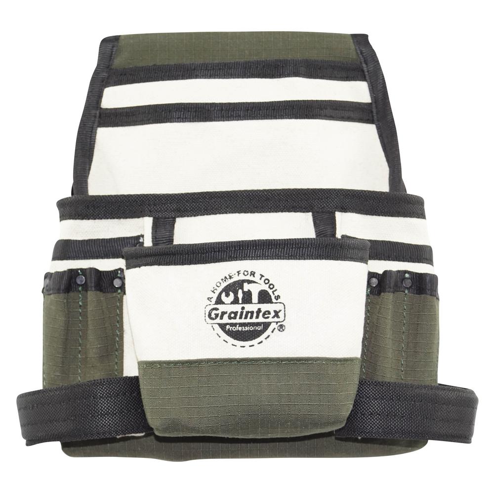 Graintex 10Pocket Canvas Nail and Tool PouchCS2829 The Home Depot