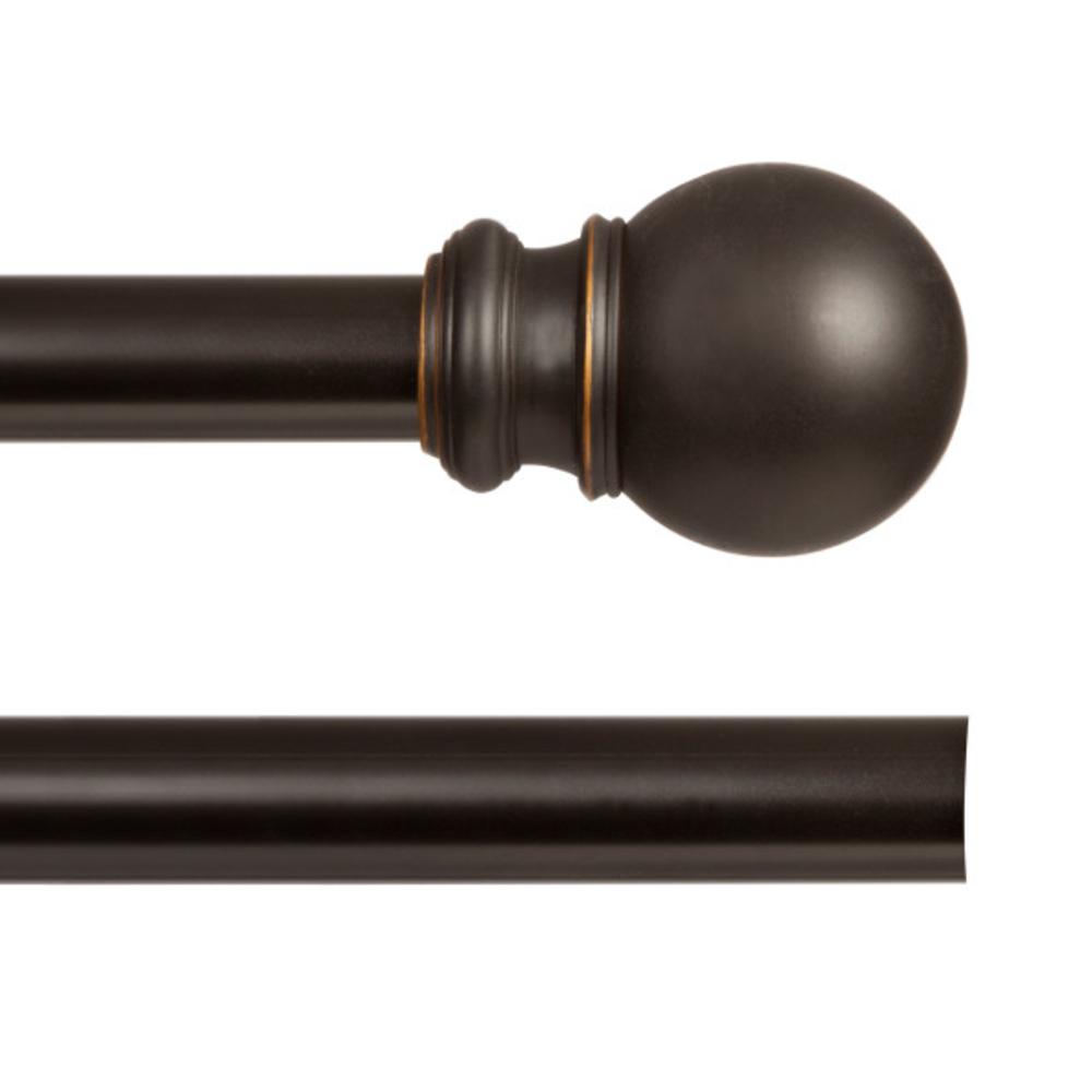 Kenney Twist and Fit Ella 66-110 inch L 1 inch Dia No-Tools Double Curtain Rod... by Kenney