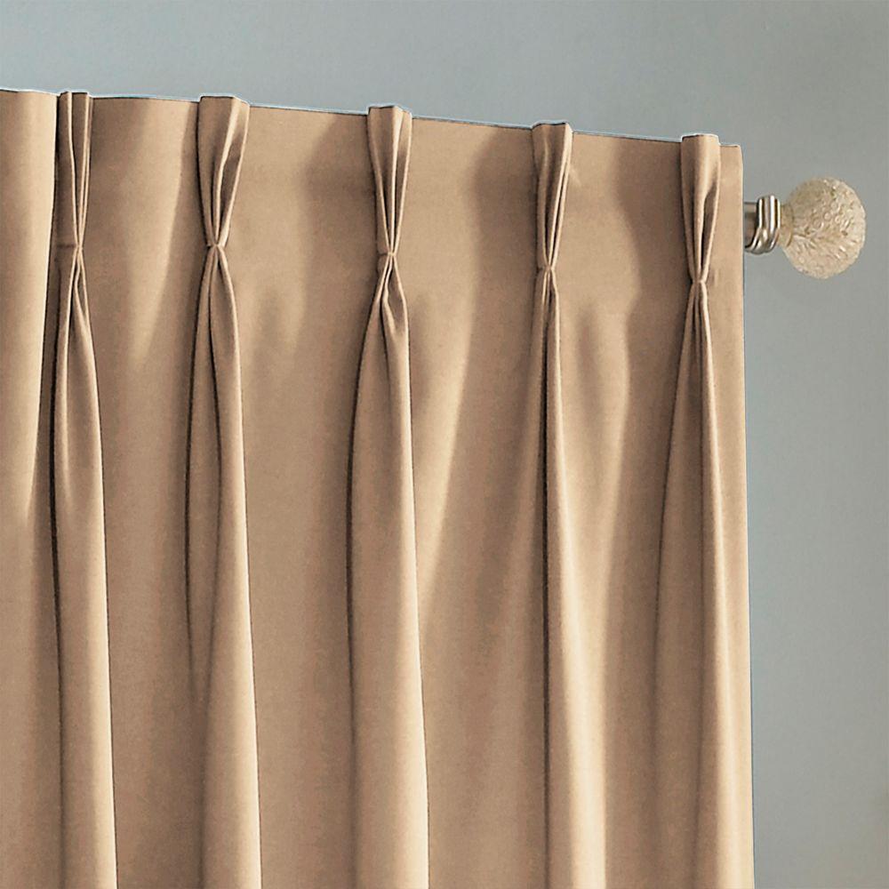 Eclipse Thermal Blackout Patio Door Curtain Panel In Wheat 100 In W X 84 In L