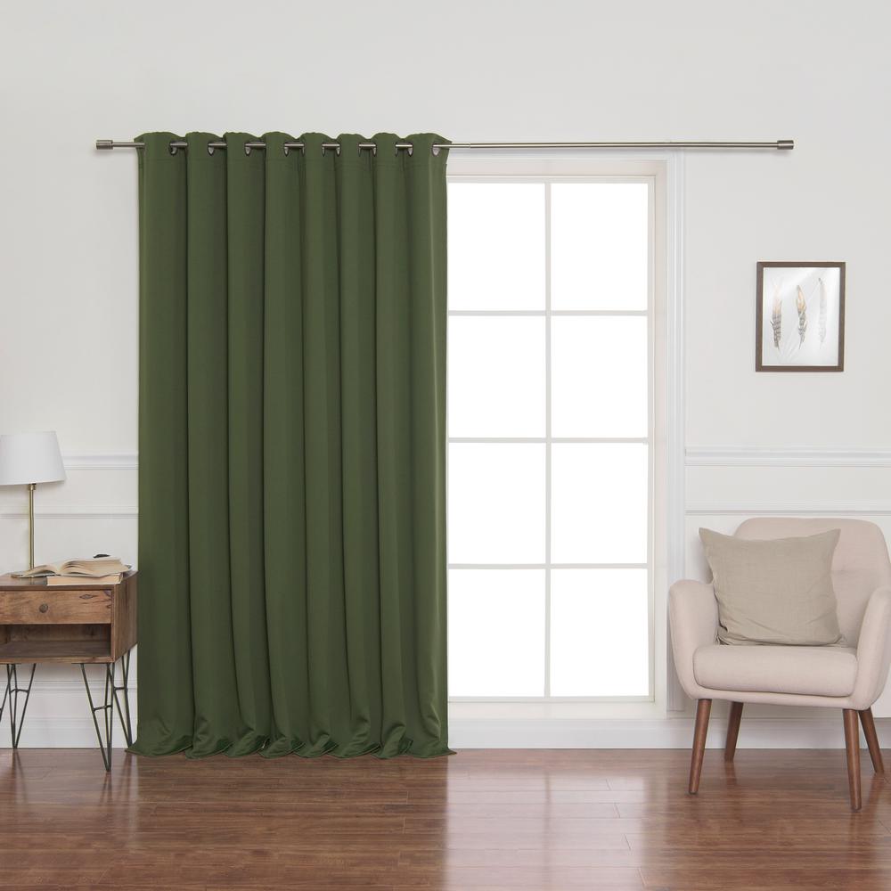 100 in. x 84 in. Flame Retardant Blackout Curtain Panel in ...