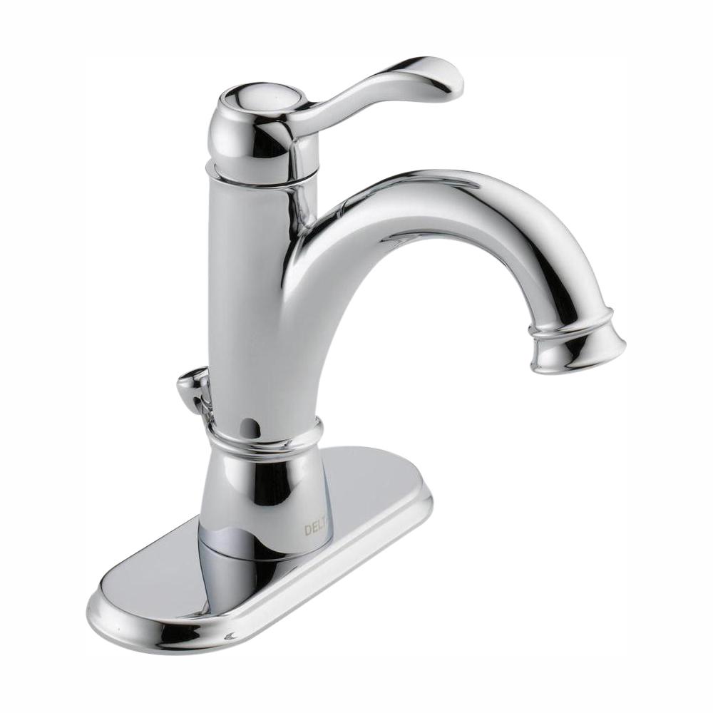 Delta Haywood Single Hole Single-Handle Bathroom Faucet in ...