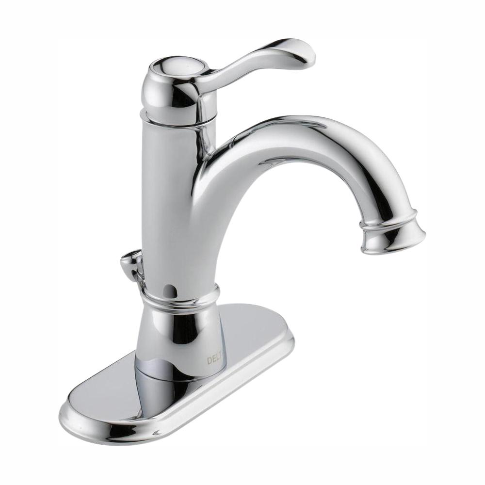 Delta Pierce Single Hole SingleHandle Bathroom Faucet in Chrome