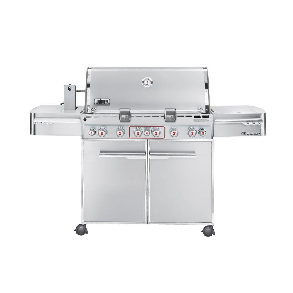 Weber Summit S-670 6-Burner Propane Gas Grill in Stainless Steel with Built-In... by Weber