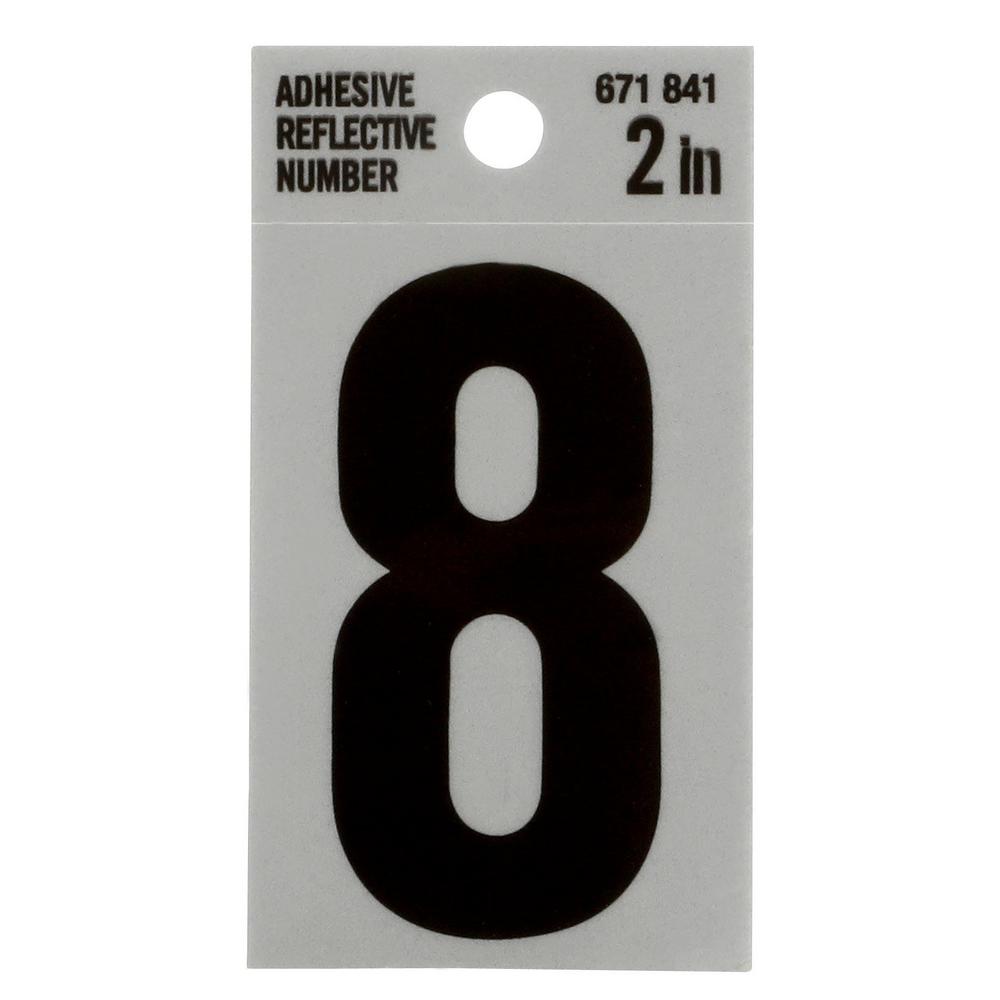Everbilt 2 in. Vinyl Reflective Number 833086 The Home Depot