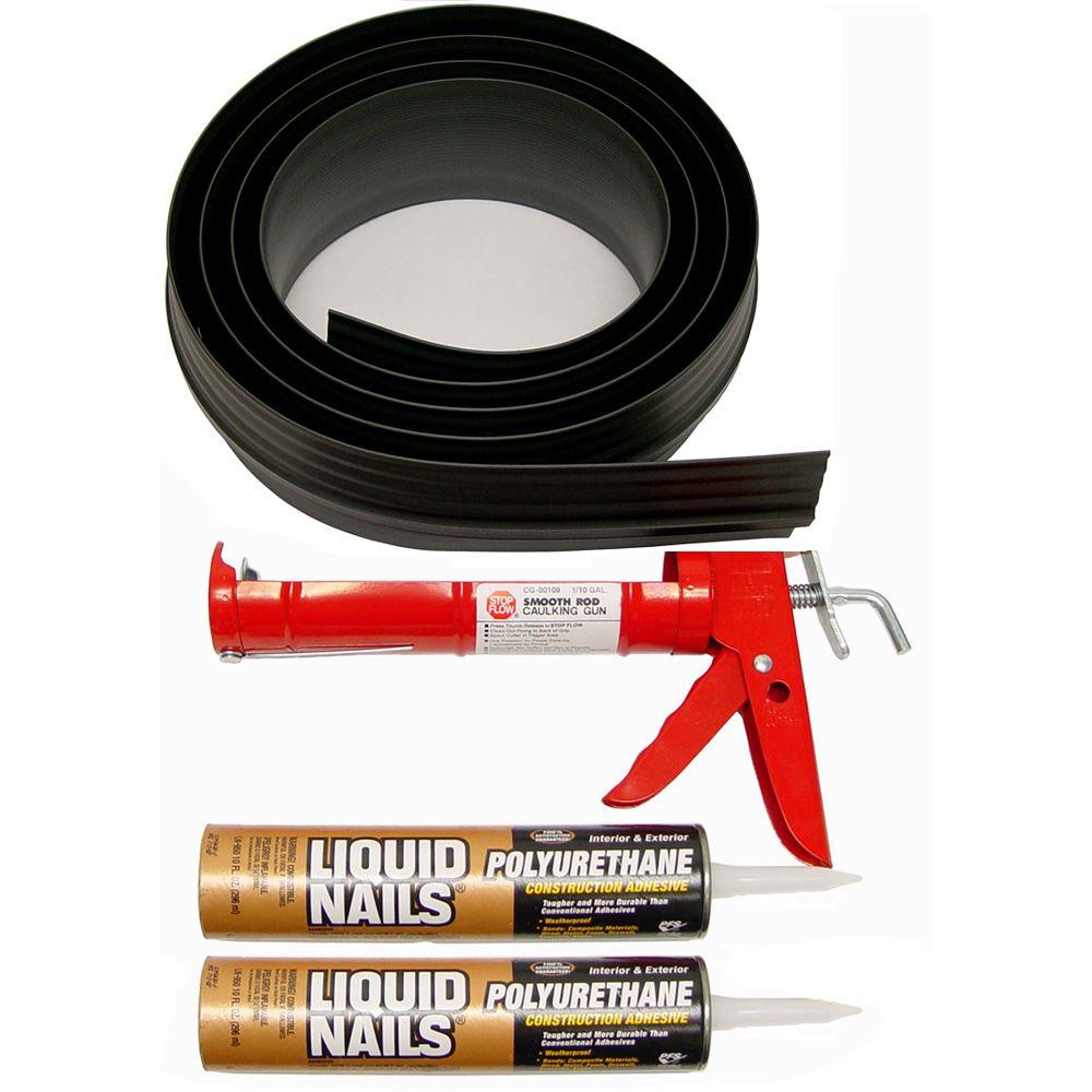 Tsunami Seal 16 Ft Black Garage Door Threshold Kit