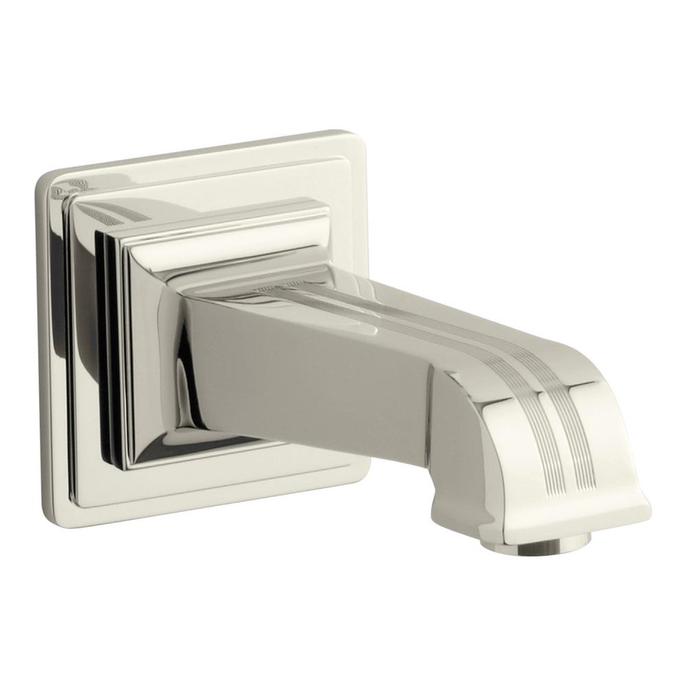 KOHLER Pinstripe Pure 67/8 in. WallMount NonDiverter Bath Spout in