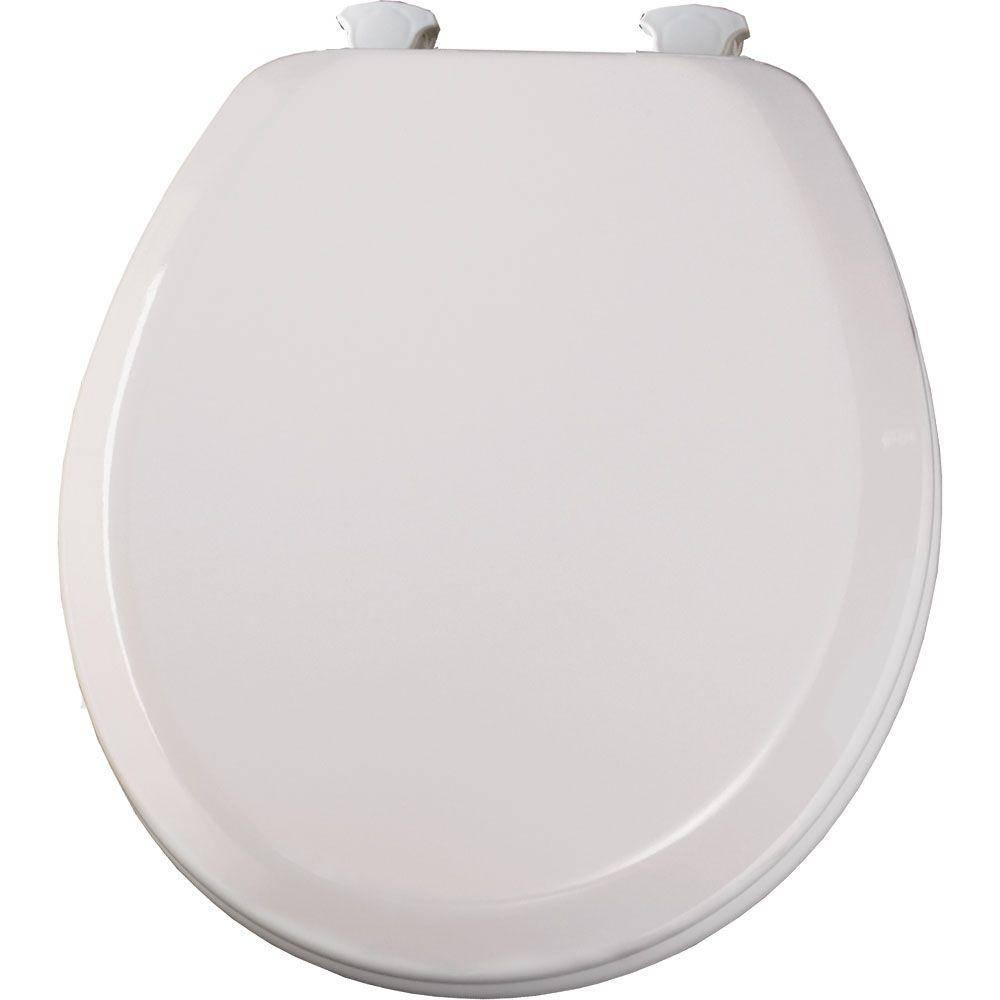 BEMIS LiftOff Round Closed Front Toilet Seat in White520EC 000 The