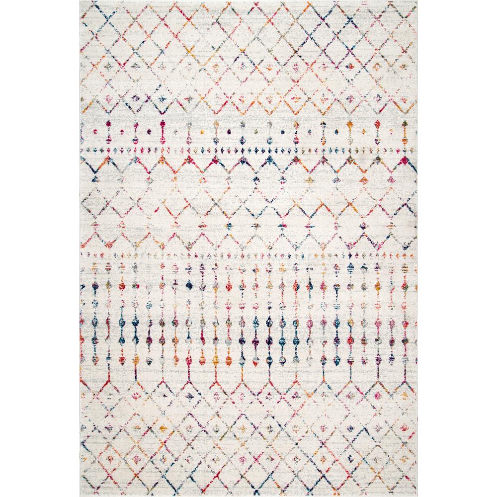 Nuloom Moroccan Blythe Light Multi 8 Ft X 10 Rug Rzbd16e 8010 Nuloom Moroccan Blythe Light Multi 8 Ft X 10 Rug
