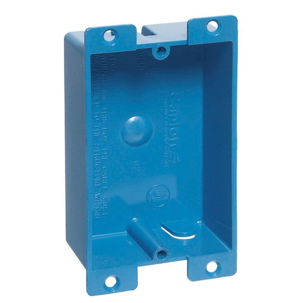 thumbnail interactive-video image 1 of Carlon B225R 2-Gang Old Work Electrical Box – 25 Cu In PVC Outlet Box – 2 Pack 1 of 2