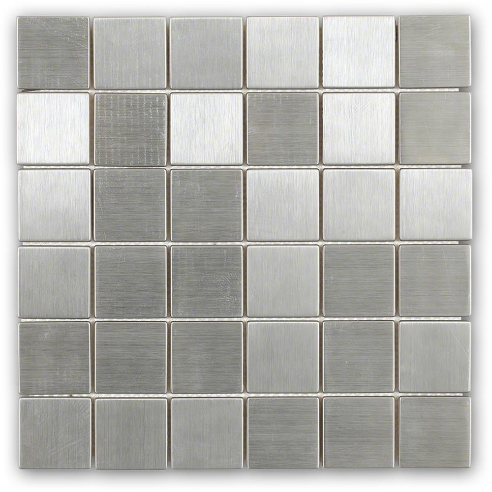 Ivy Hill Tile Stainless Steel 12 In X 8 Mm Mosaic Floor Ivy Hill Tile Stainless Steel 12 In X 8 Mm Mosaic