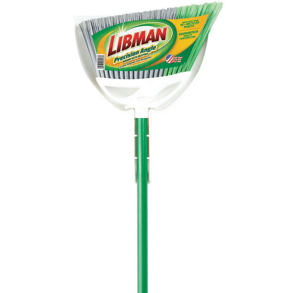 Libman Precision Angle Broom with Dust Pan206 The Home Depot