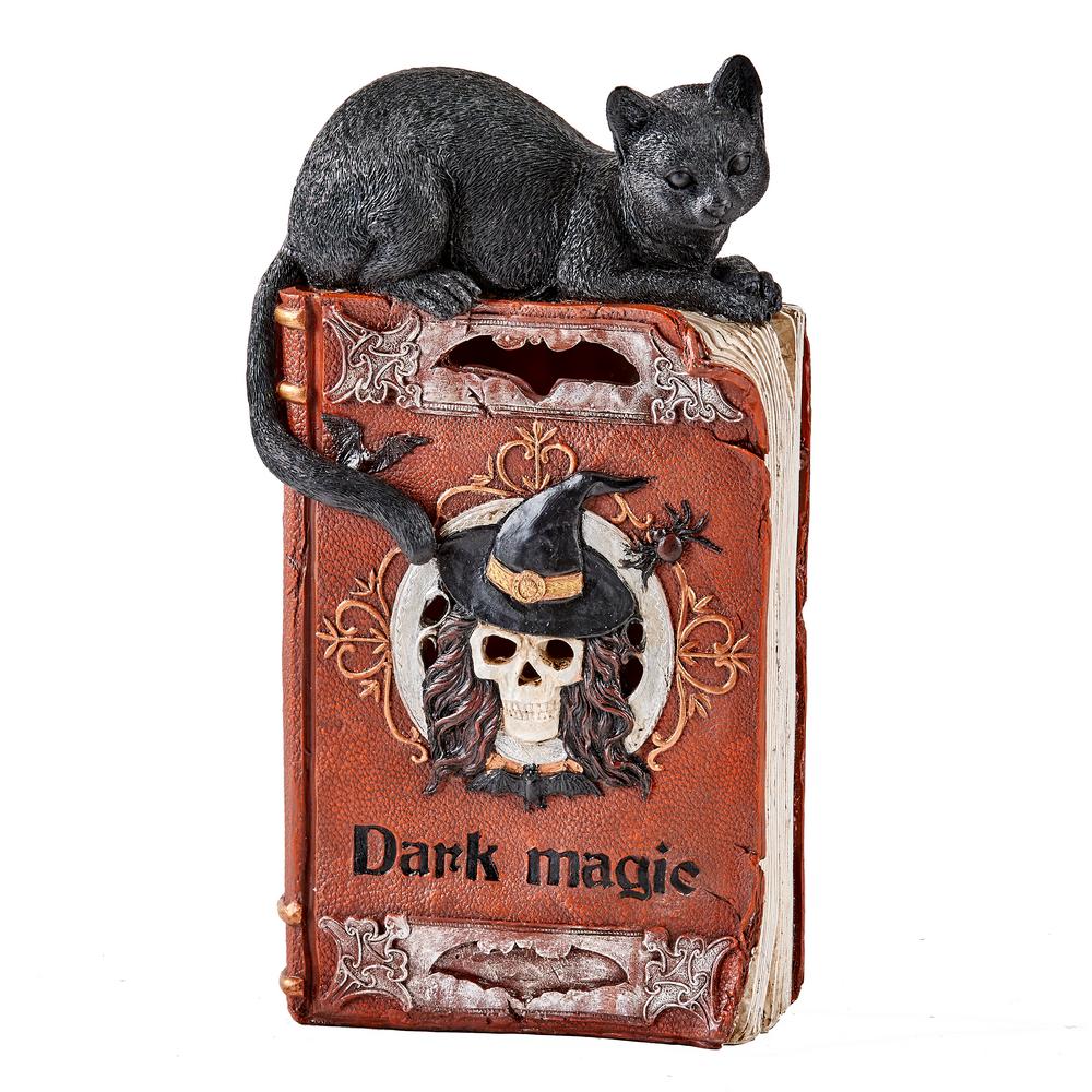 Worth Imports 12 In Halloween Light Up Led Black Cat On Spell