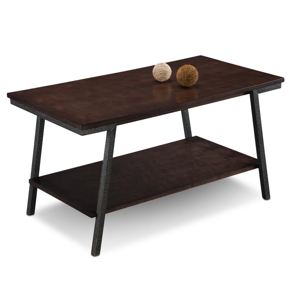 Leick Home Empiria 44 In Deep Walnut Medium Rectangle Wood Coffee Table With Shelf 11403 The Depot - Crest Coffee Table Harveys Leick Home Empiria 44 In Deep Walnut Medium Rectangle Wood Coffee Table With Shelf 11403 The Depot - Crest Coffee Table Harveys