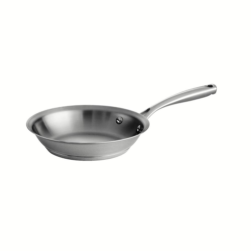 UPC 016017060654 product image for Stainless Steel Fry Pan, Silver/Mirror-Polished | upcitemdb.com