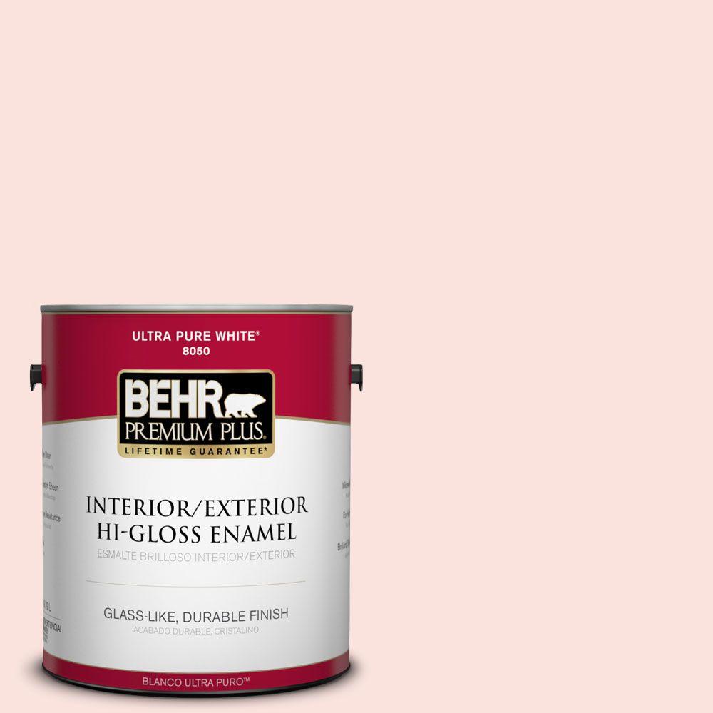 Behr Premium Plus 1 Gal 190a Soft Pink Hi Gloss Enamel Interior 190a 1 Soft Pink Hi Gloss Enamel