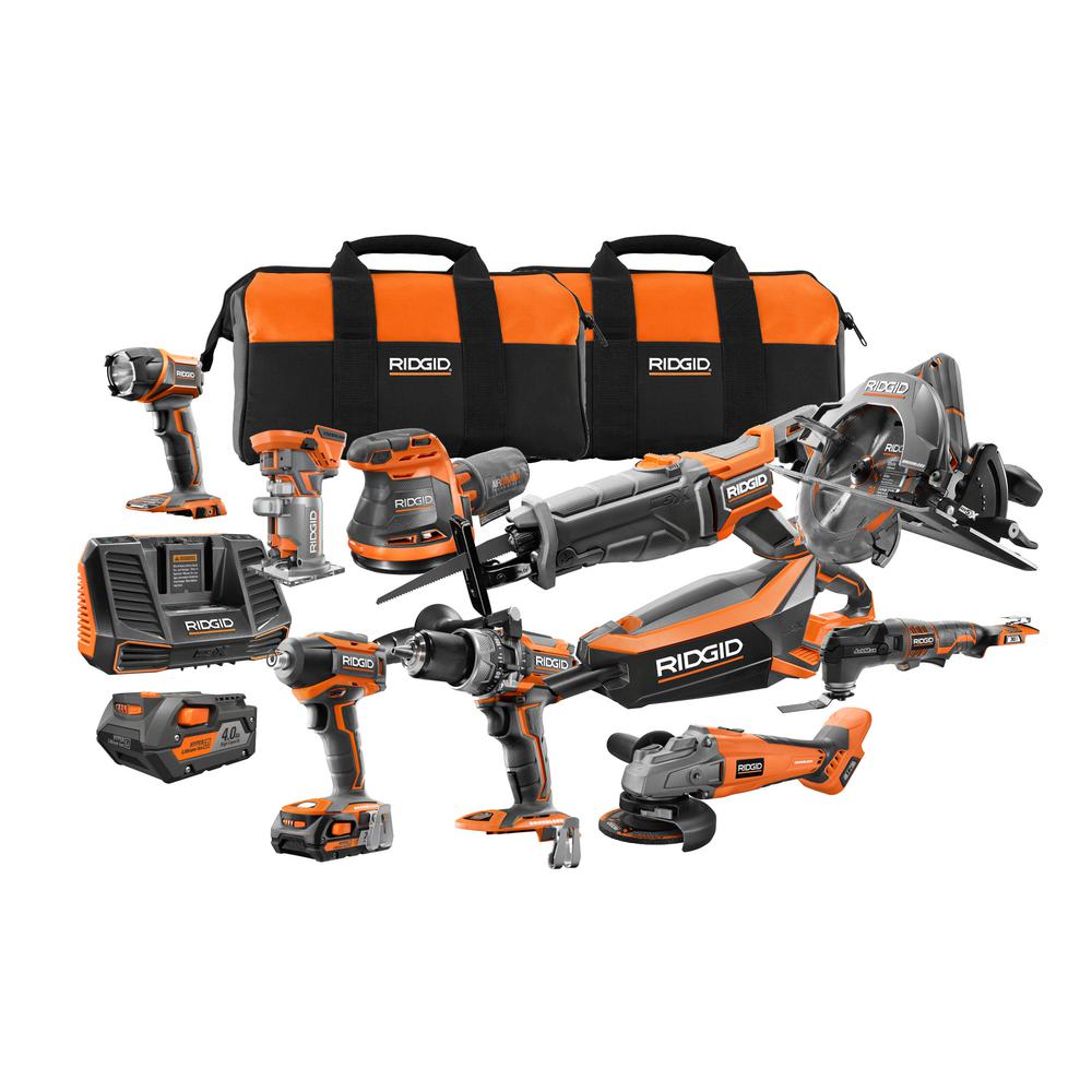 Rigid 18-Volt GEN5X 10-Piece Brushless Combo Kit