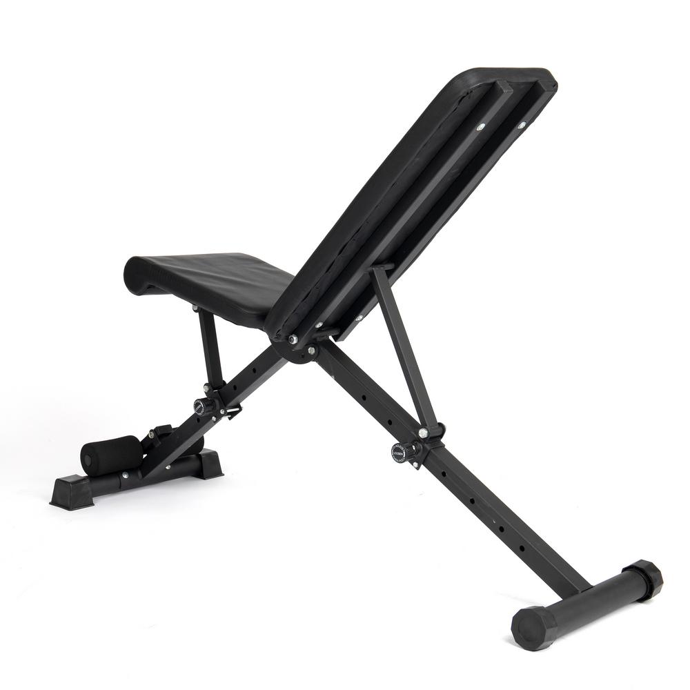 Mind Reader Black Ab Workout Chair-ABLOUNGE-BLK - The Home Depot