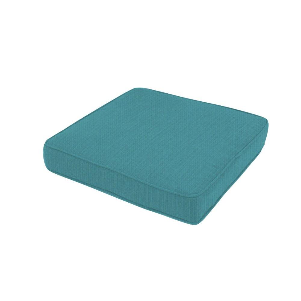 Solid Blue Uv Protected Lounge Chair Cushions