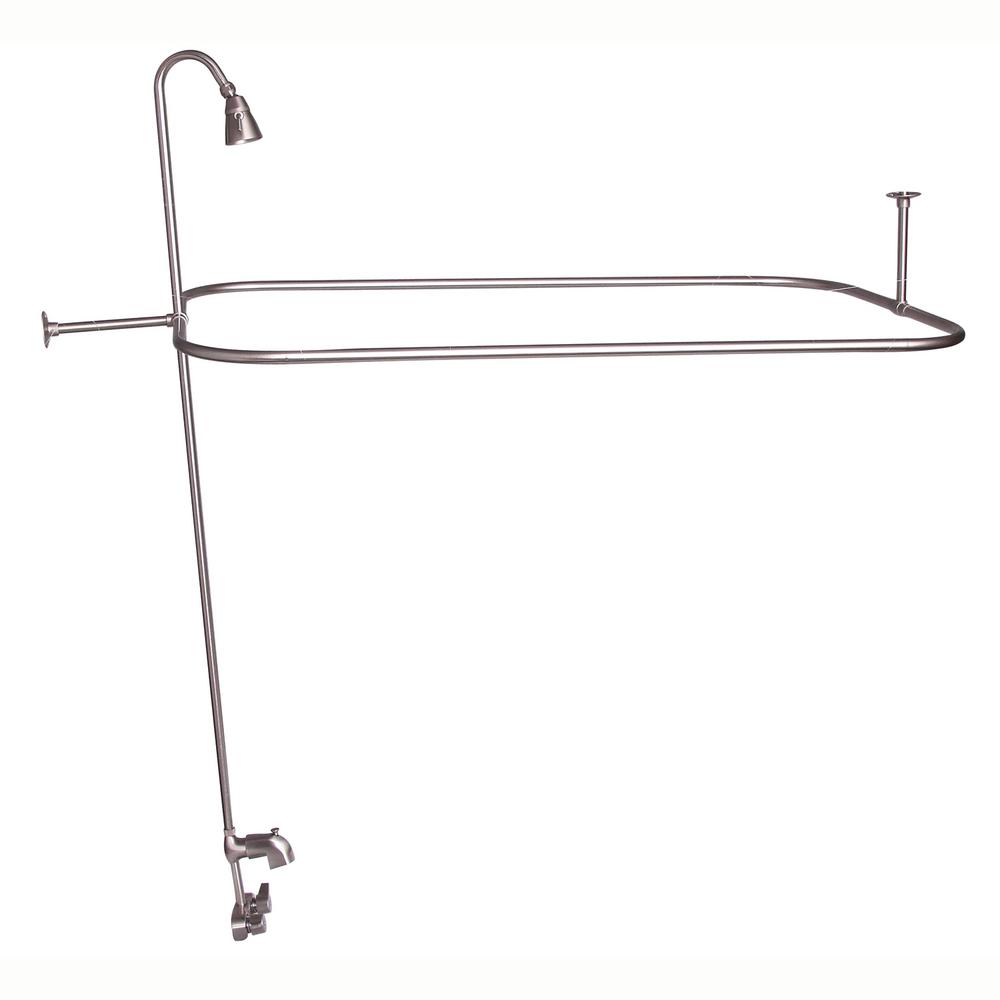 Barclay Products 2-Handle Claw Foot Tub Faucet with Code Spout Diverter Riser 48... by Barclay Products