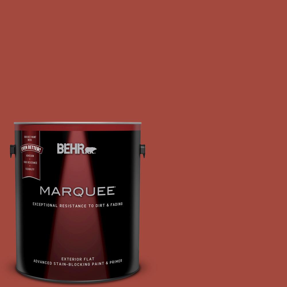 BEHR MARQUEE 1gal. PPU217 Morocco Red Flat Exterior Paint445301 The Home Depot