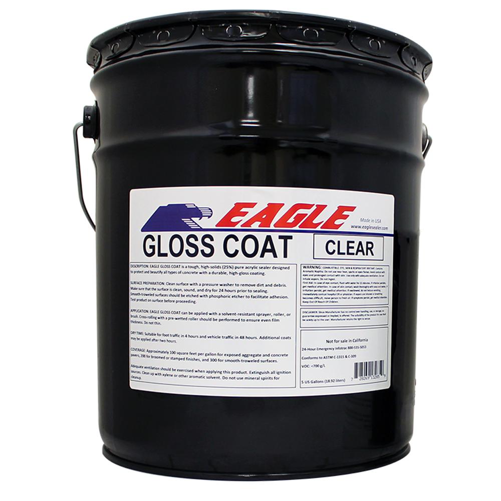 clear eagle sealer concrete gloss wet acrylic coat based solvent sealers depot