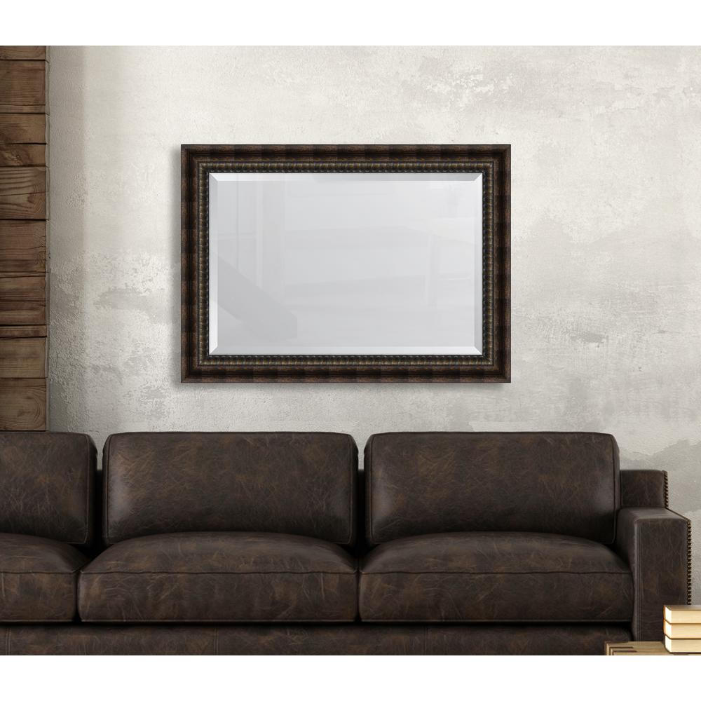 Melissa Van Hise 31.5 in. x 43.5 Framed Black Bronze Acid Wash mirrorEC7852436 The Home Depot
