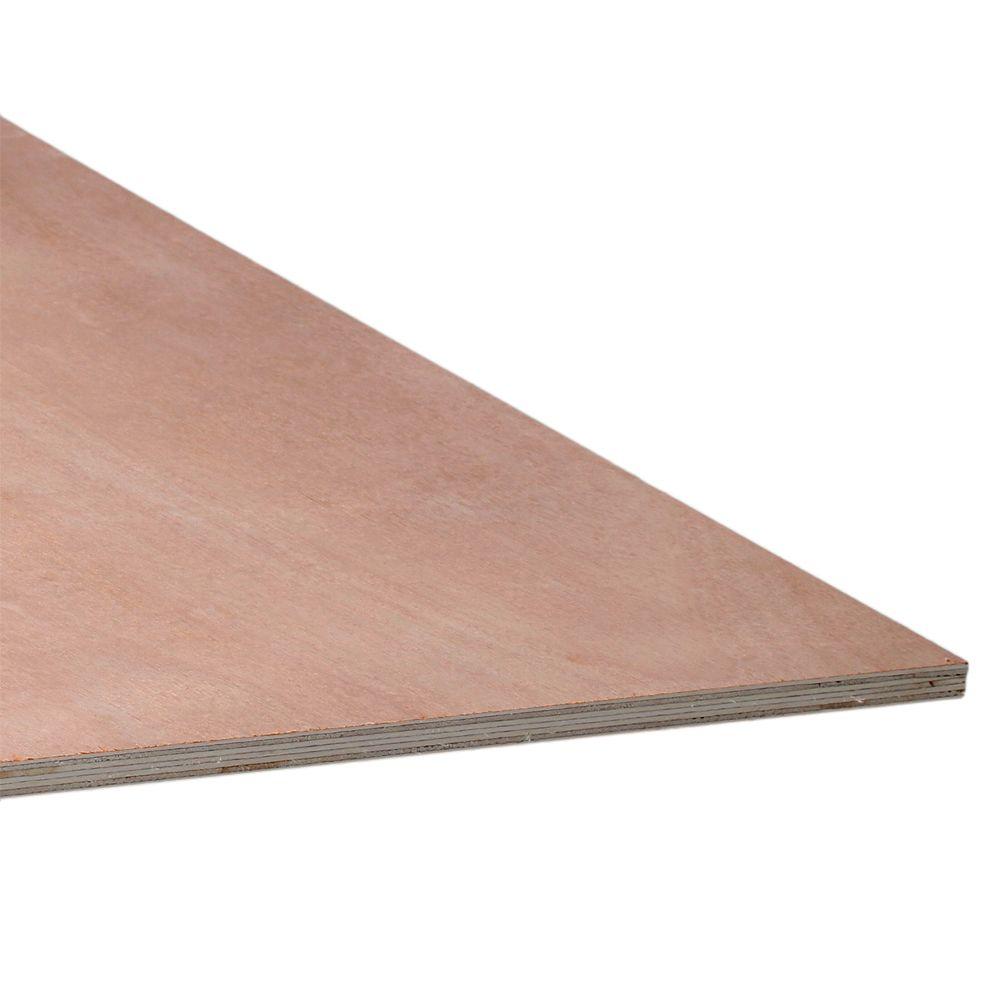 Sanded Plywood 1/2 in. x 2 ft. x 4 ft.; Actual 0.451 in. x 23