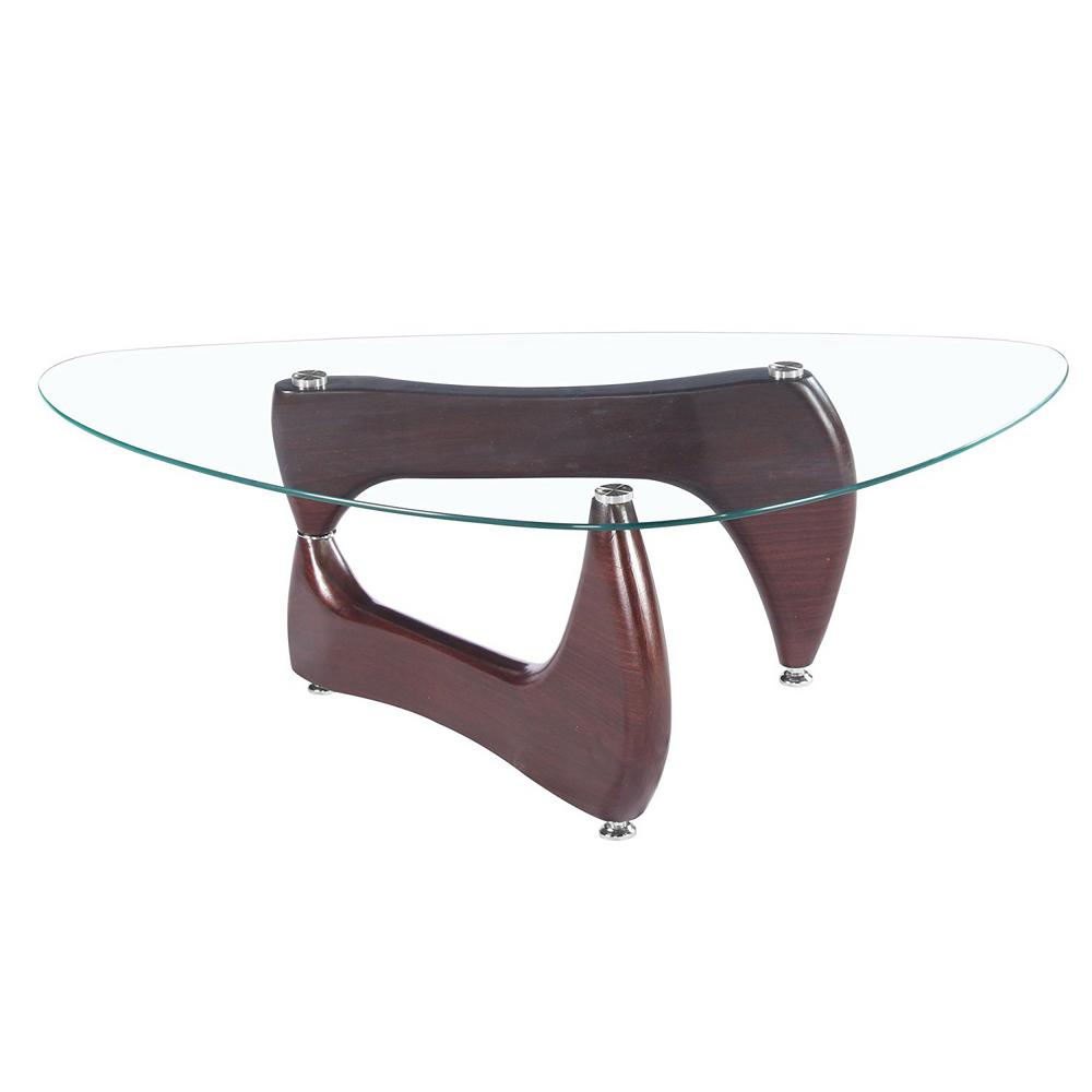 Fab Gl And Mirror Noguchi Style Coffee Table With Brown Fab Gl And Mirror Noguchi Style Coffee Table With Brown Gloss Legs