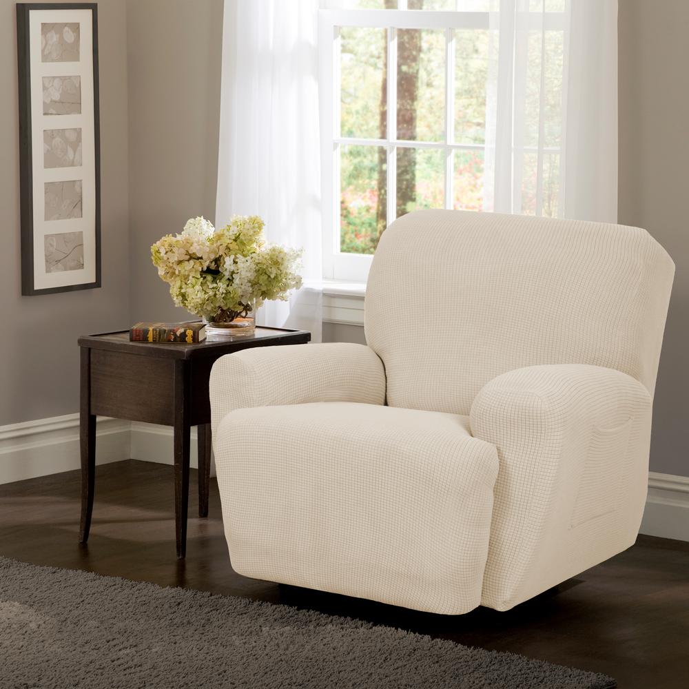 Maytex Reeves Stretch 4 piece Recliner Chair Furniture Cover Slipcover