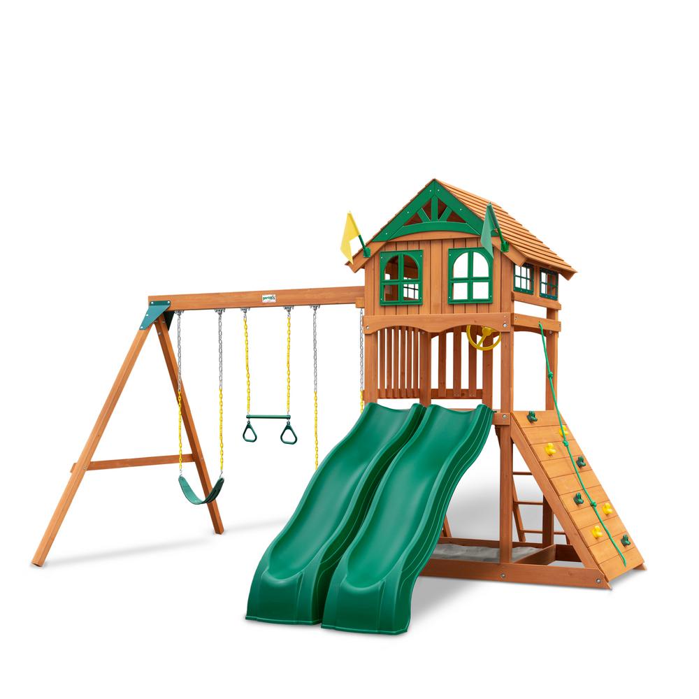 Kids Slide Childrens Toddler Outdoor Playset Playground Backyard Plastic Wave Swings