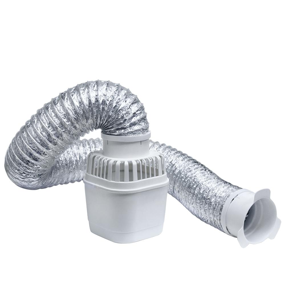 Globalflex 4 In X5 Ft Flexible Indoor Dryer Vent Kit With Clickandquick