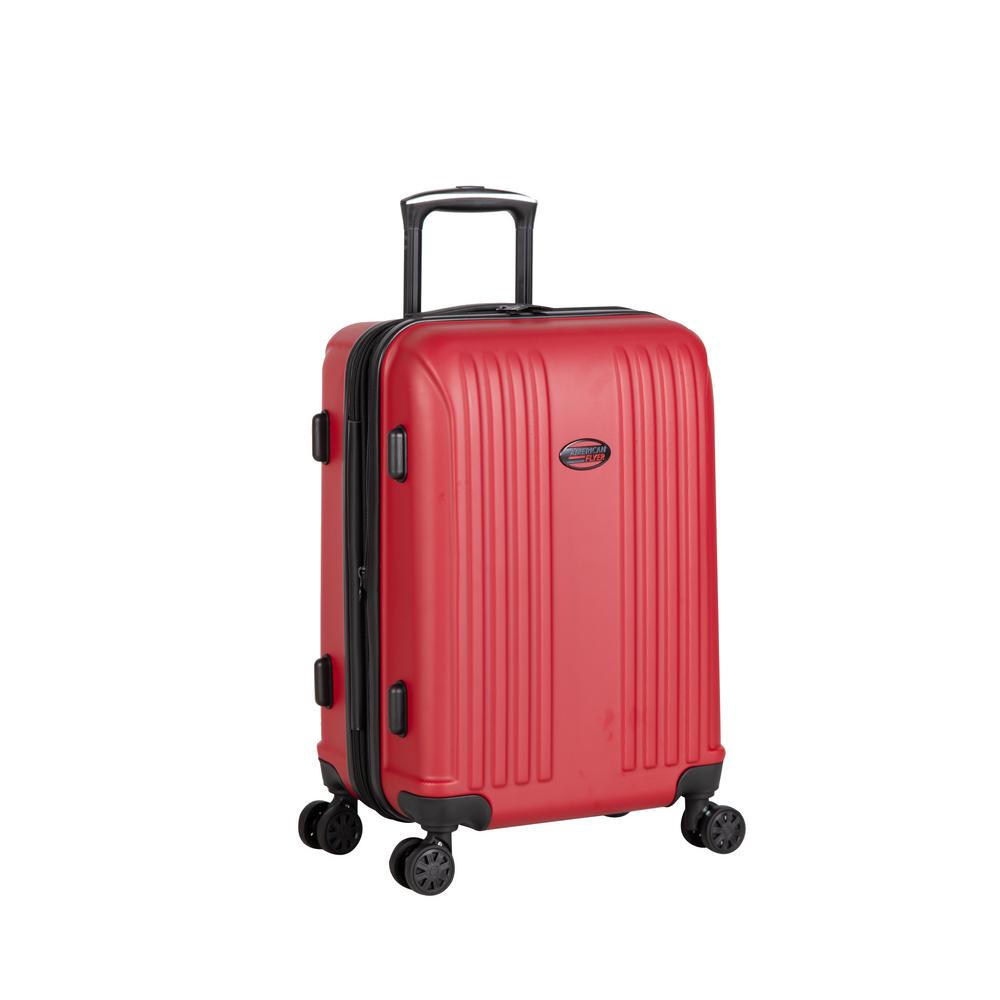 American Flyer Moraga 22 in. Red 8-Wheel Hard Side Spinner Luggage ...