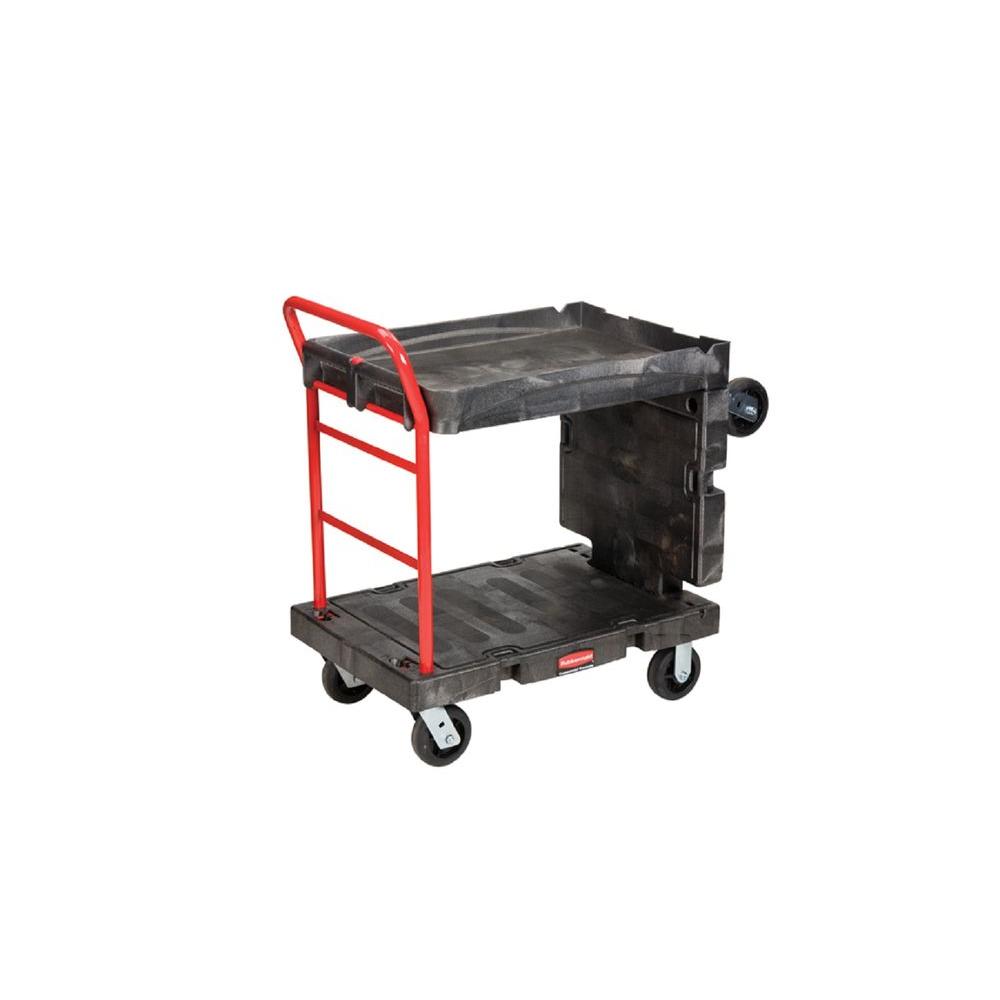 Rubbermaid Commercial Products 2000 lb. Black Convertible Platform Truck