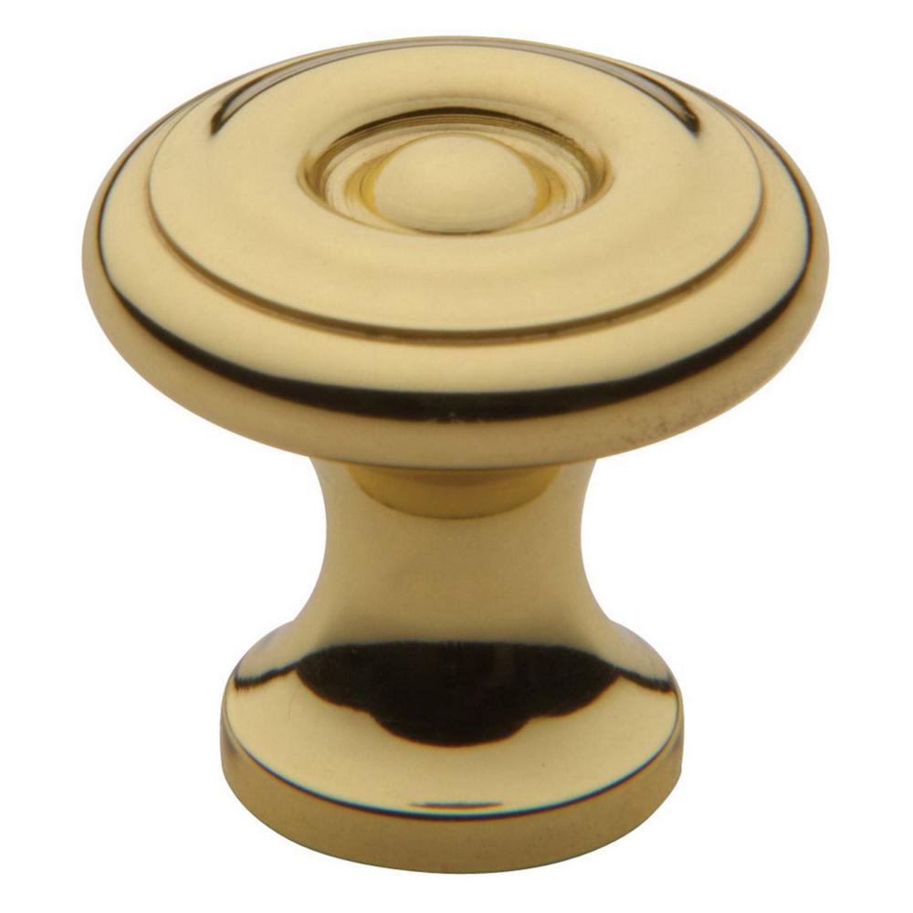 colonia 1 in. polished brass cabinet knob