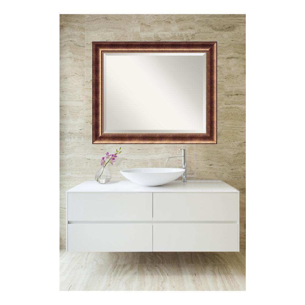 Amanti Art Milano Bronze Wood 35 in. W x 29 in. H Contemporary Bathroom ...